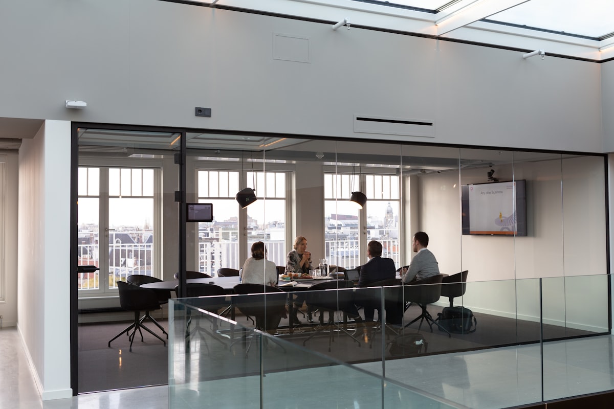 Modern office interior where the Rocoto Solutions team meets with customers